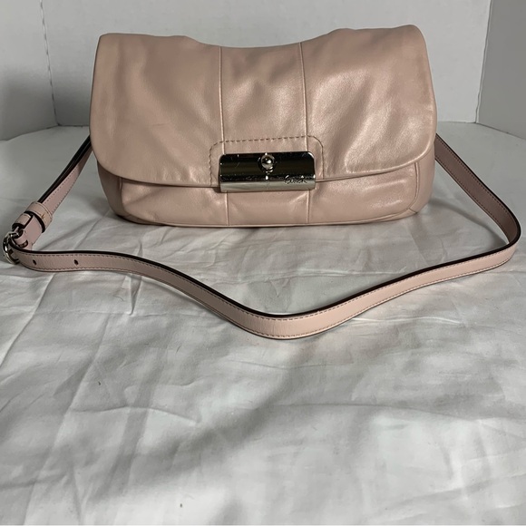 Coach Kristen Rose Pink Leather Shoulder Bag - Picture 1 of 11
